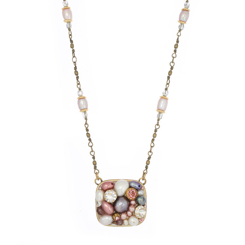 Constellation Medium Square Bead Chain Necklace by Michal Golan