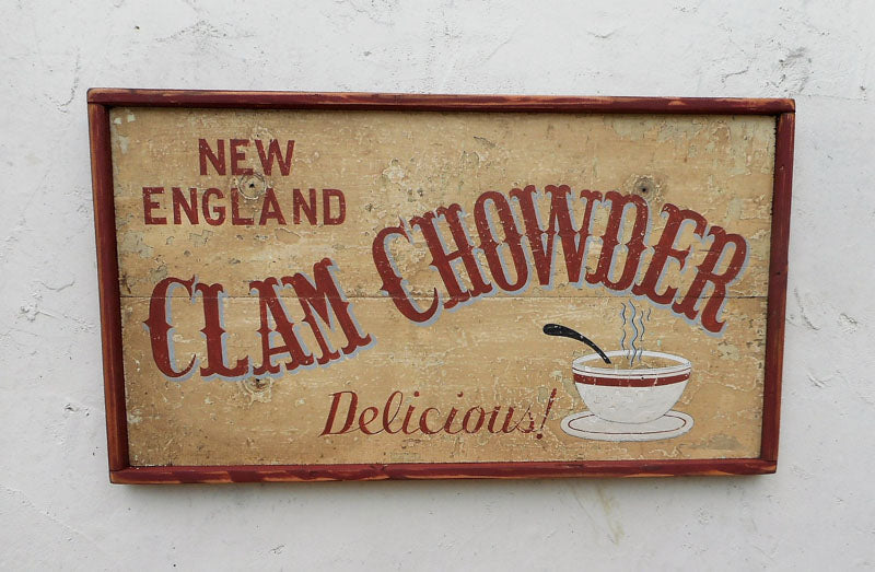 New England Clam Chowder Delicious! Americana Art