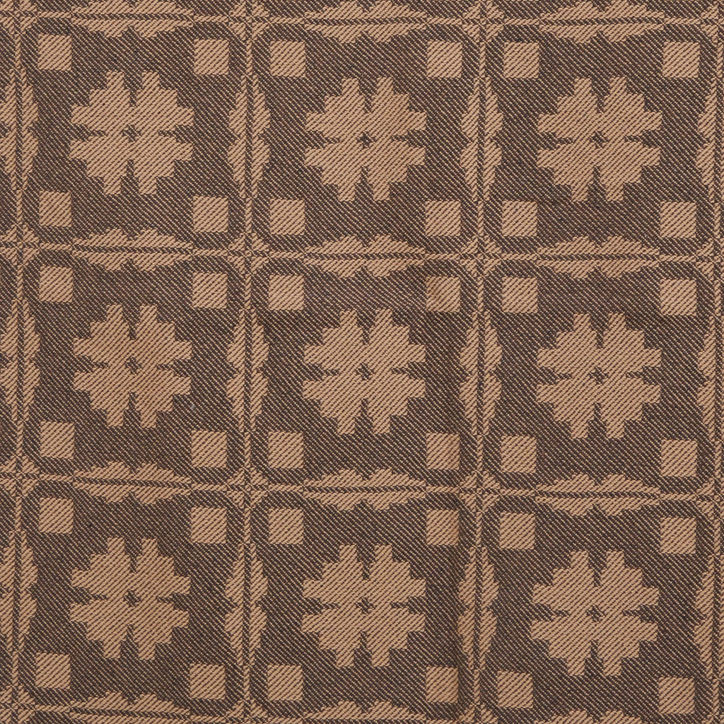 Fancy Snowballs Table Square in Brown with Tan