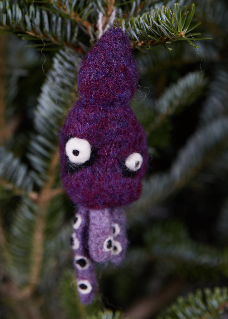 Squid Woolie Ornament
