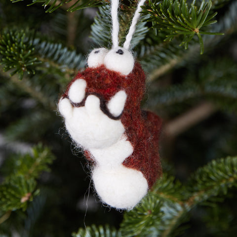 Red T-Rex Woolie Ornament
