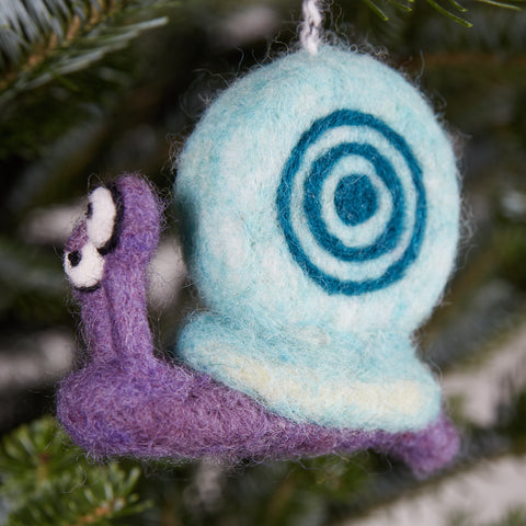 Snail Woolie Ornament