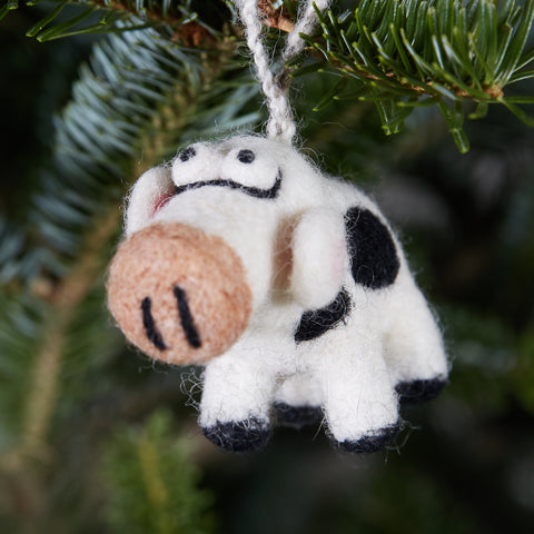 Cow Woolie Ornament