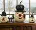 Wallie Snowman Head Gourd - Available in Multiple Sizes