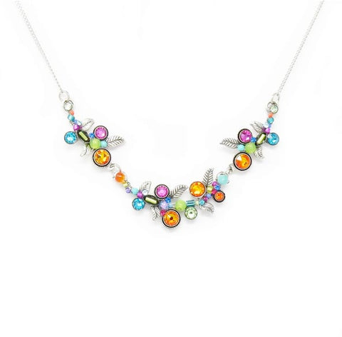 Multi Color Scallop Necklace by Firefly Jewelry