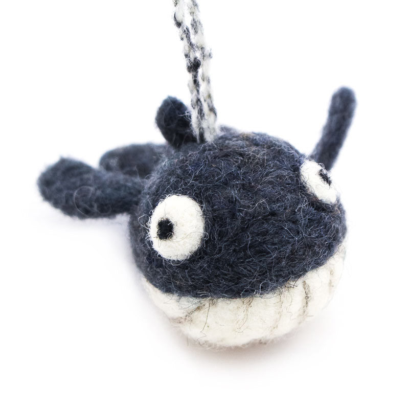 Whale Woolie Ornament