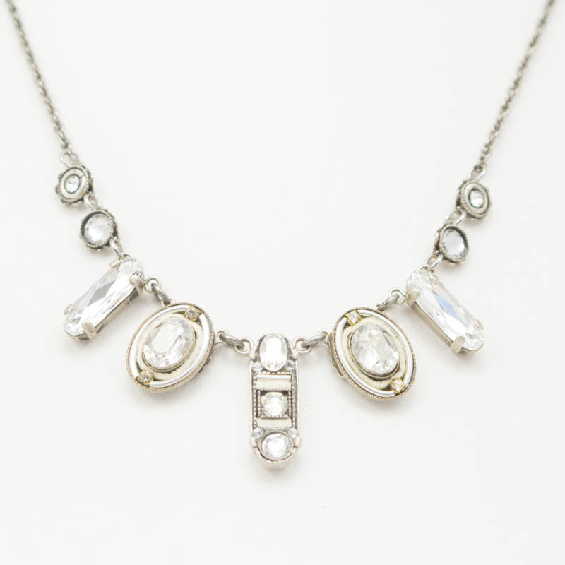 Silver La Dolce Vita Oval Necklace Firefly Jewelry