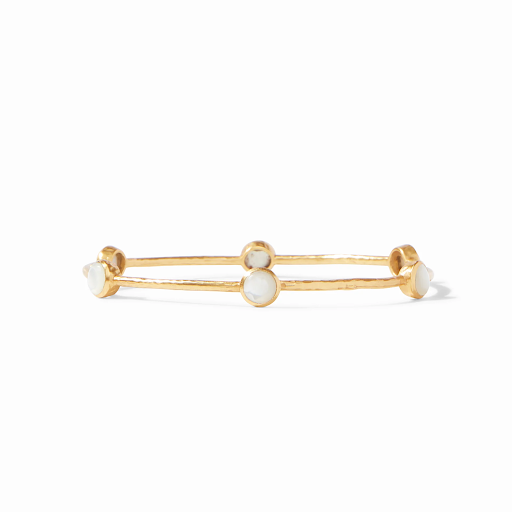Milano Gold Mother of Pearl - Medium Bangle Bracelet by Julie Vos