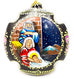 Nativity Sweet Slumber Large Cross Ceramic Ornament