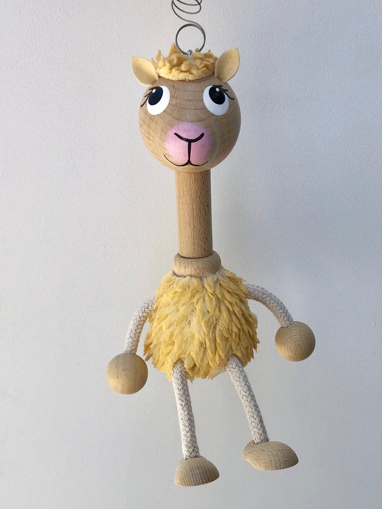 Alpaca (Light) Handcrafted Wooden Jumpie