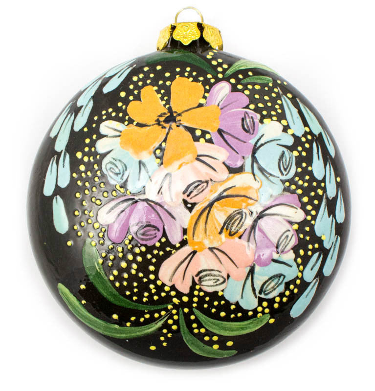 Bluebell Bouquet Large Round Ceramic Ornament