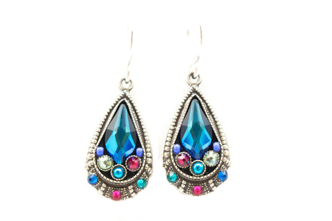 Bermuda Blue Elegant Drop Earrings by Firefly Jewelry
