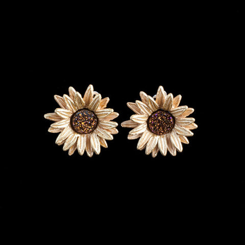 Sunflower Petite Post Earrings by Michael Michaud