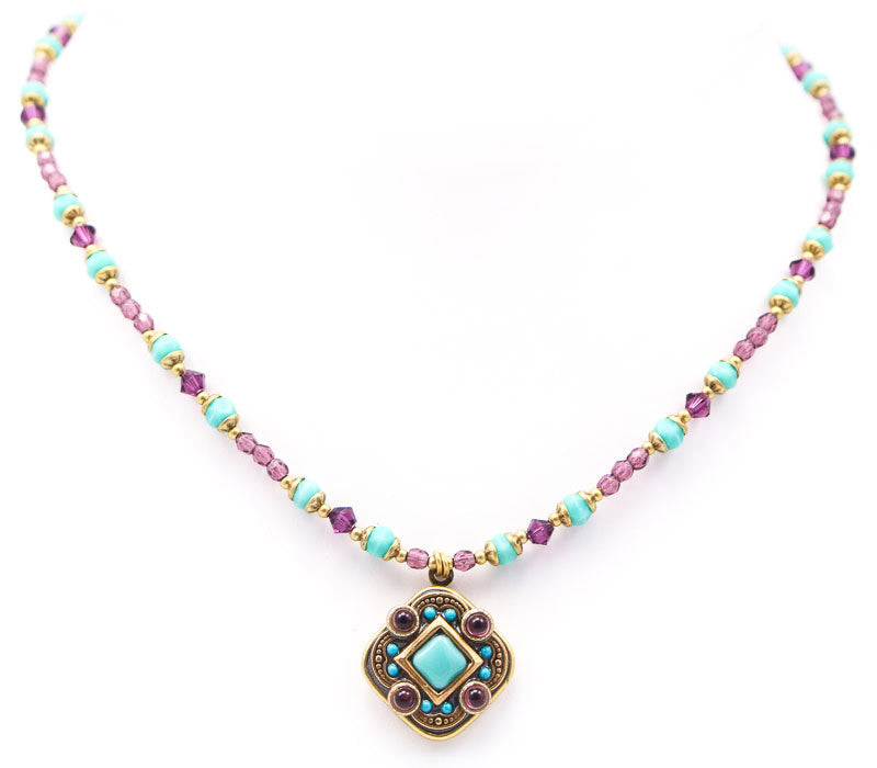 Turkish Bazaar Diamond Beaded Necklace by Michal Golan