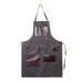 Waxed Canvas Journeyman Apron with Leather Pockets - Available in Multiple Colors