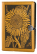 Large Leather Journal -  Sunflower in Marigold