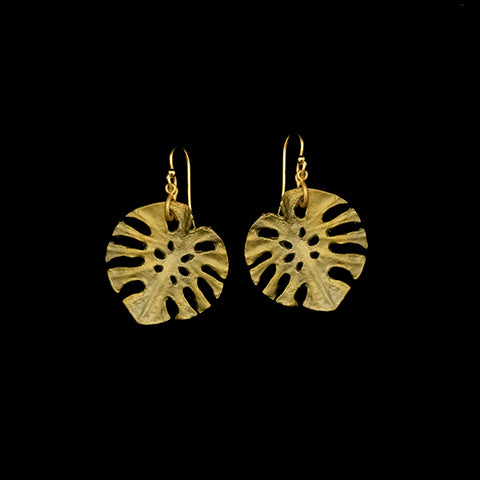 Monstera Wire Earrings By Michael Michaud