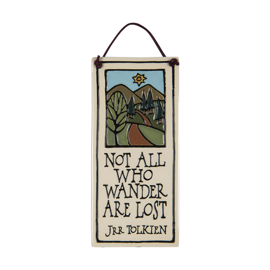 All Who Wander Small Tall Ceramic Tile