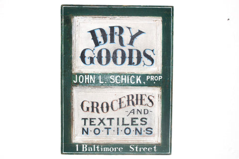 Dry Goods, John L. Schick, Shop Proprietor Americana Art