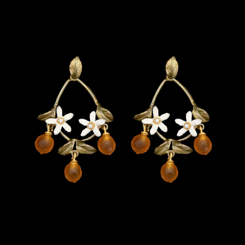 Orange Blossom Post Earrings by Michael Michaud