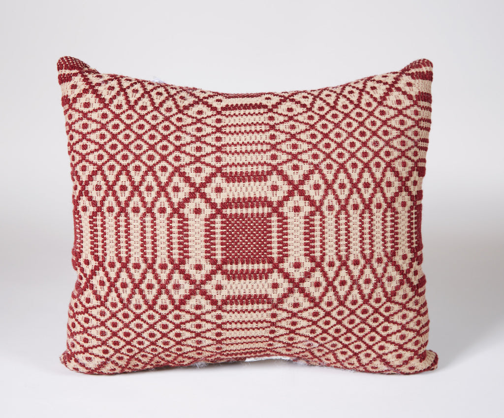 Governor's Garden Pillow in Red, 14x14