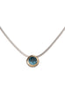 Oval Link Collection CZ Solitaire Necklace by John Medeiros