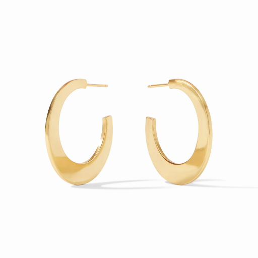 Luna Gold Medium Hoop Earrings by Julie Vos