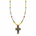 Multi Bright Small Cross Necklace by Michal Golan