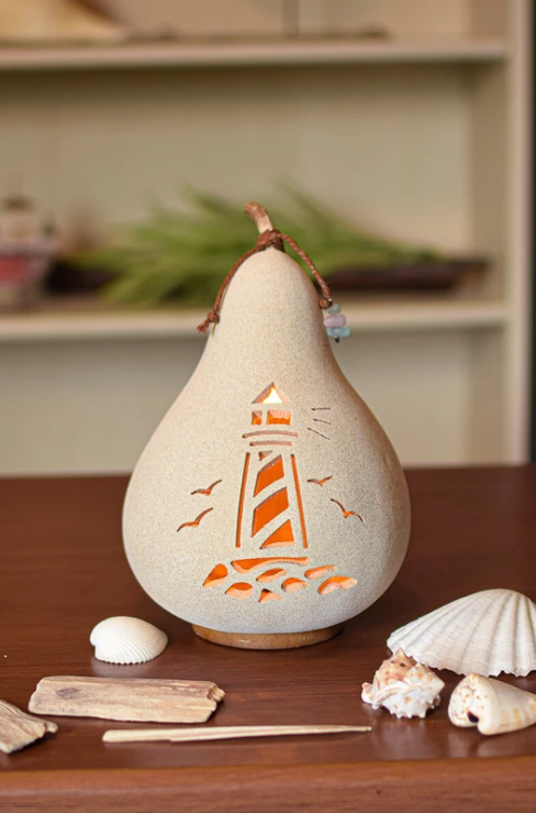 Lighthouse Silhouette Gourd