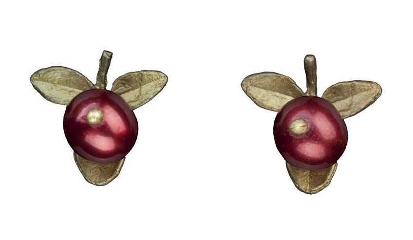 Cranberry Pierced Earrings