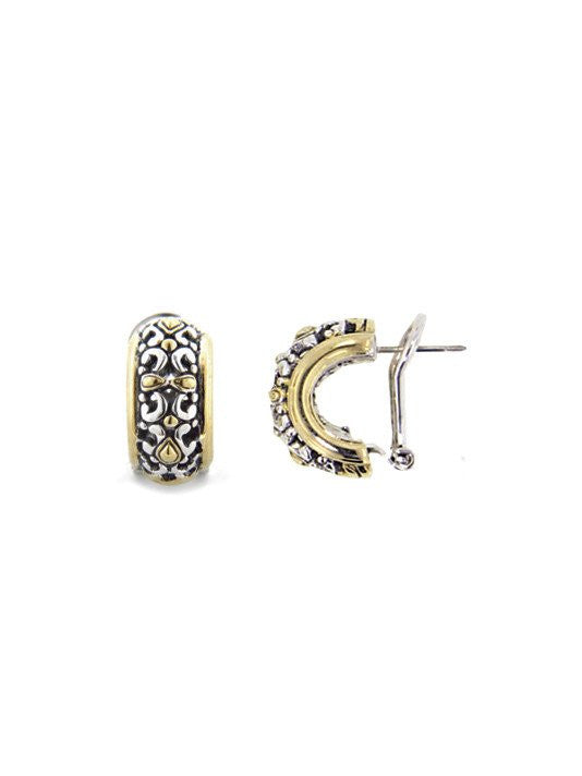 Beaded Collection Small Caviar Post Clip Earrings by John Medeiros