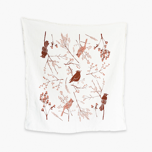 Birds and Berries Towel