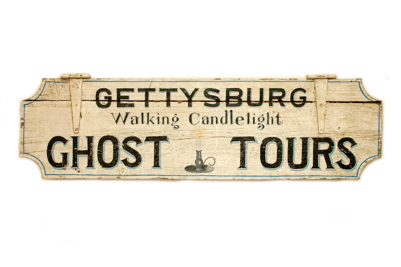 Gettysburg Ghost Tours in White (A) Americana Art