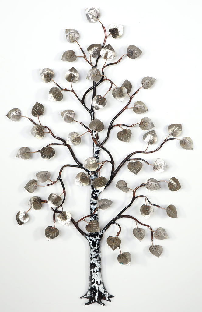 Small Aspen Tree, Stainless Steel Wall Art by Bovano