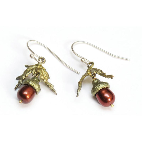 Acorn Wire Earrings by Michael Michaud