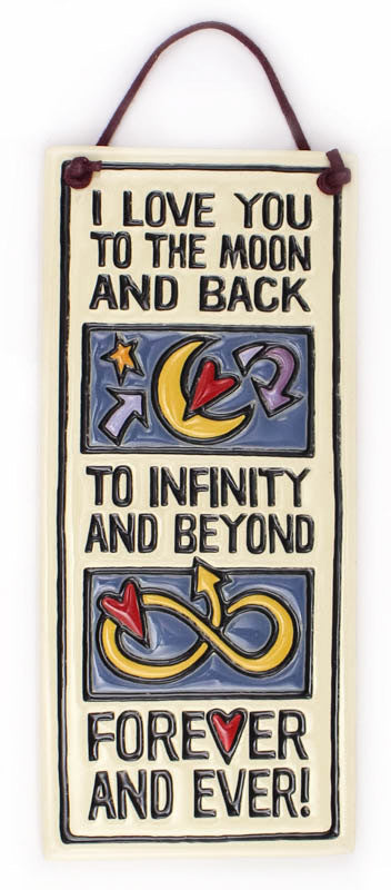 Love to Infinity Small Tall Ceramic Tile