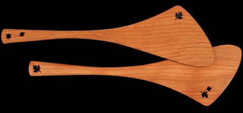 Salad Set with Leaf Design