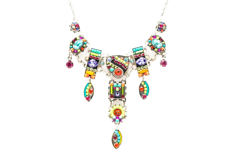 Multi Color Viva Large Necklace by Firefly Jewelry