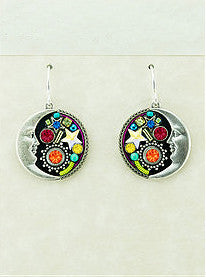 Multi Color Midnight Moon Earrings by Firefly Jewelry