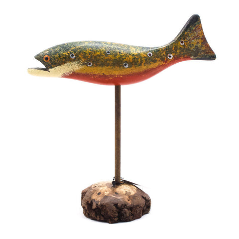 Pedestal Brook Trout Large by Chris Boone