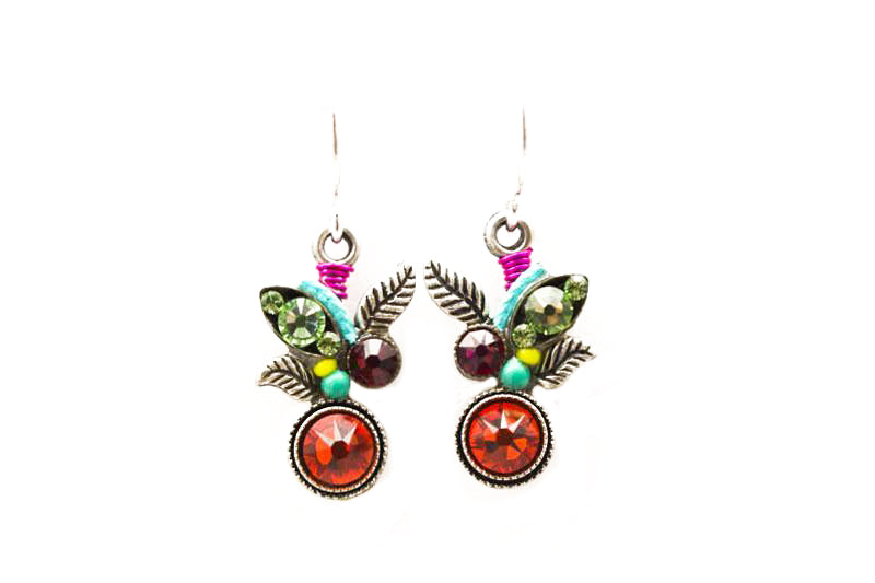 Multi Color Botanic Earrings by Firefly Jewelry