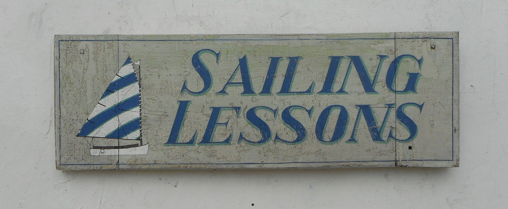 Sailing Lessons Sign