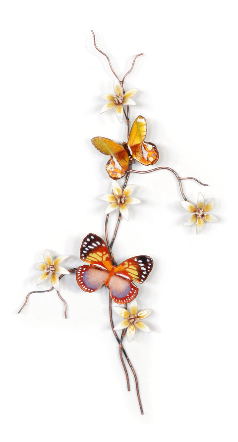 Forest Queen and Yellow Satyr Butterflies Wall Art by Bovano Cheshire