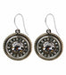 Silver La Dolce Vita Round Earrings by Firefly Jewelry