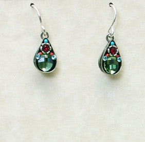 Multi Color Drop Earrings by Firefly Jewelry