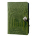 Small Leather Journal - Avenue of Trees in Fern