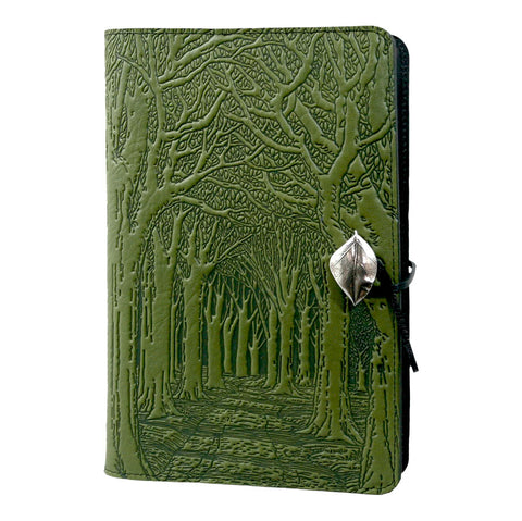 Large Leather Journal - Avenue of Trees in Fern