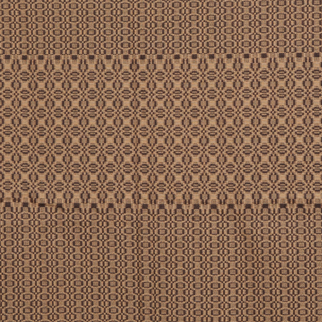 Pine Cone & Seed Table Square in Tan with Brown