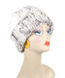 Khaki with Cuddly Ivory Luxury Faux Fur Beanie Medium