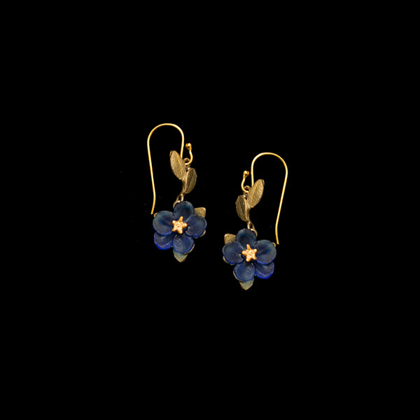 Blue Violet Wire Earrings By Michael Michaud